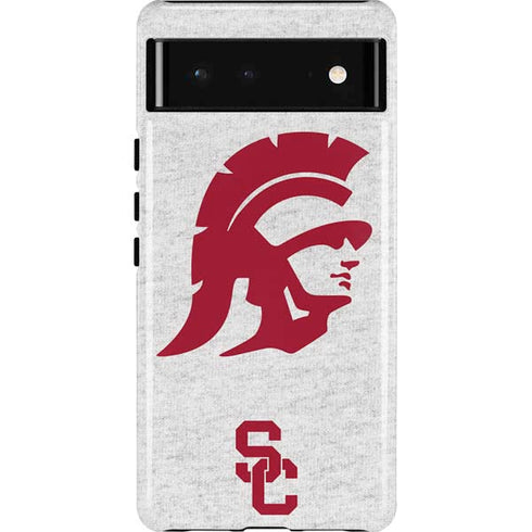 University of Southern California USC Grey Trojan Mascot Pixel Cases